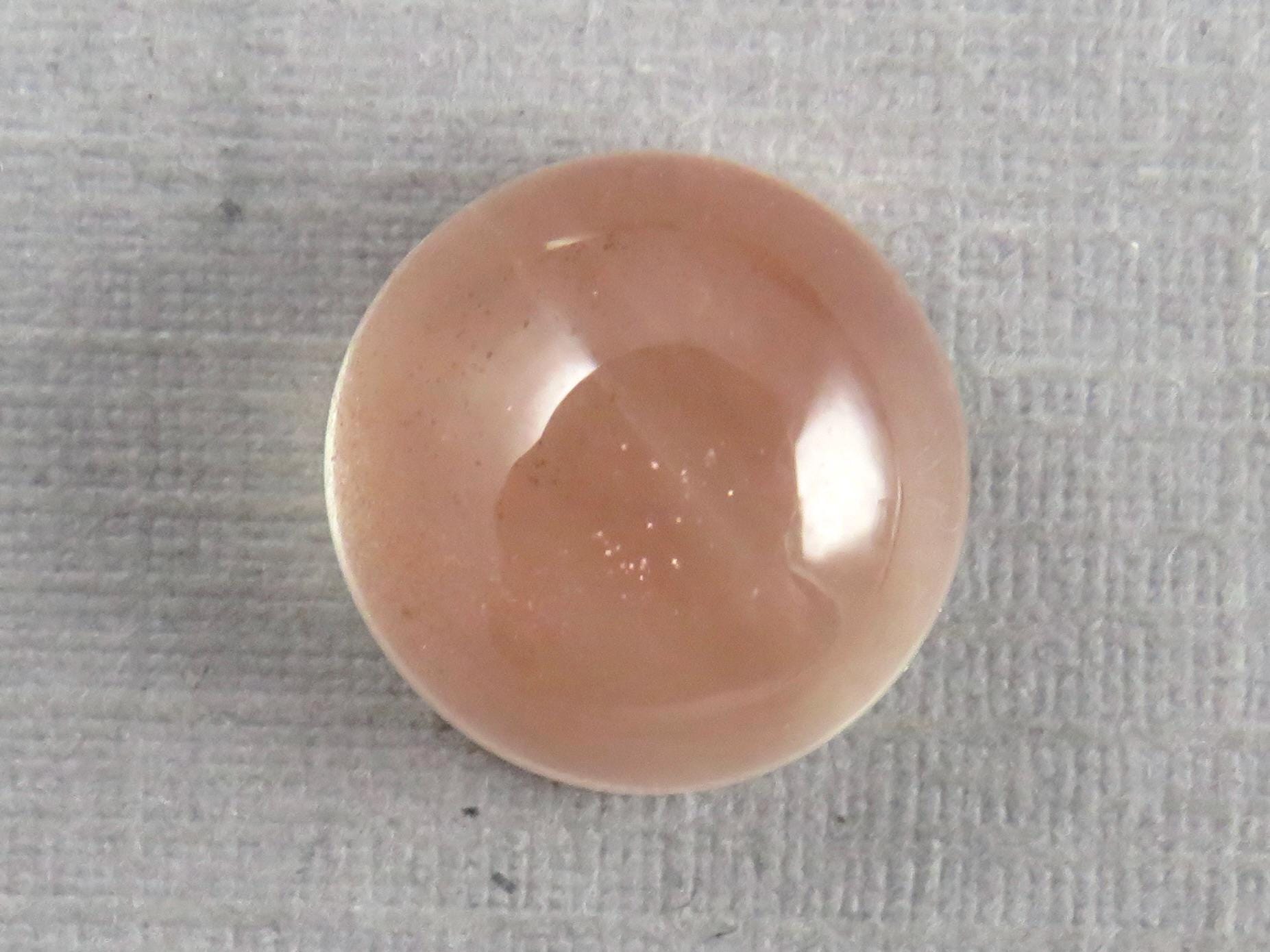 10mm Oregon Sunstone Round Cabochon | Natural American Gemstone | 5.4 carats | OSC349 - Oregon Sunstone - GemEnthusiast