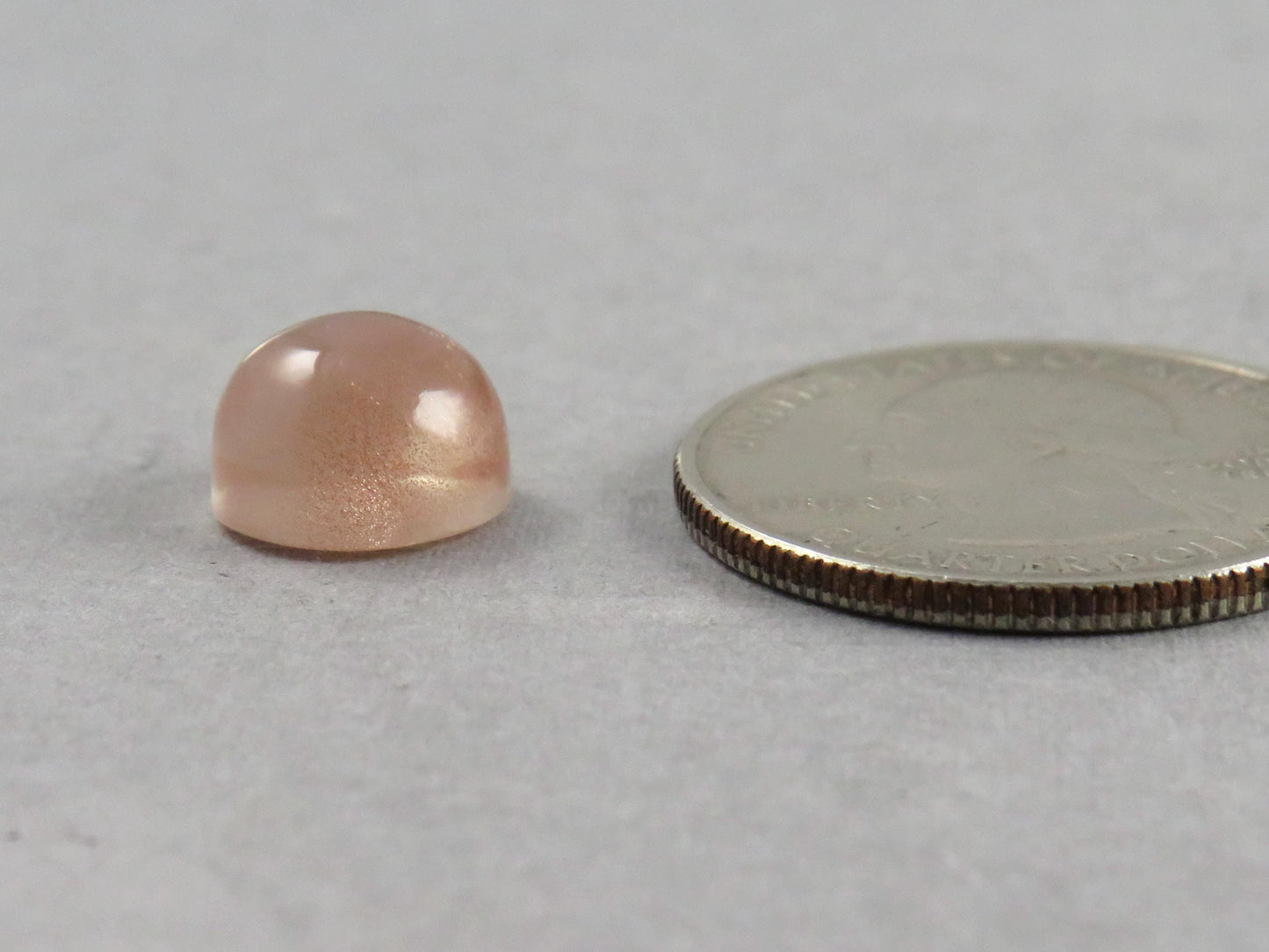 10mm Oregon Sunstone Round Cabochon | Natural American Gemstone | 5.4 carats | OSC349 - Oregon Sunstone - GemEnthusiast