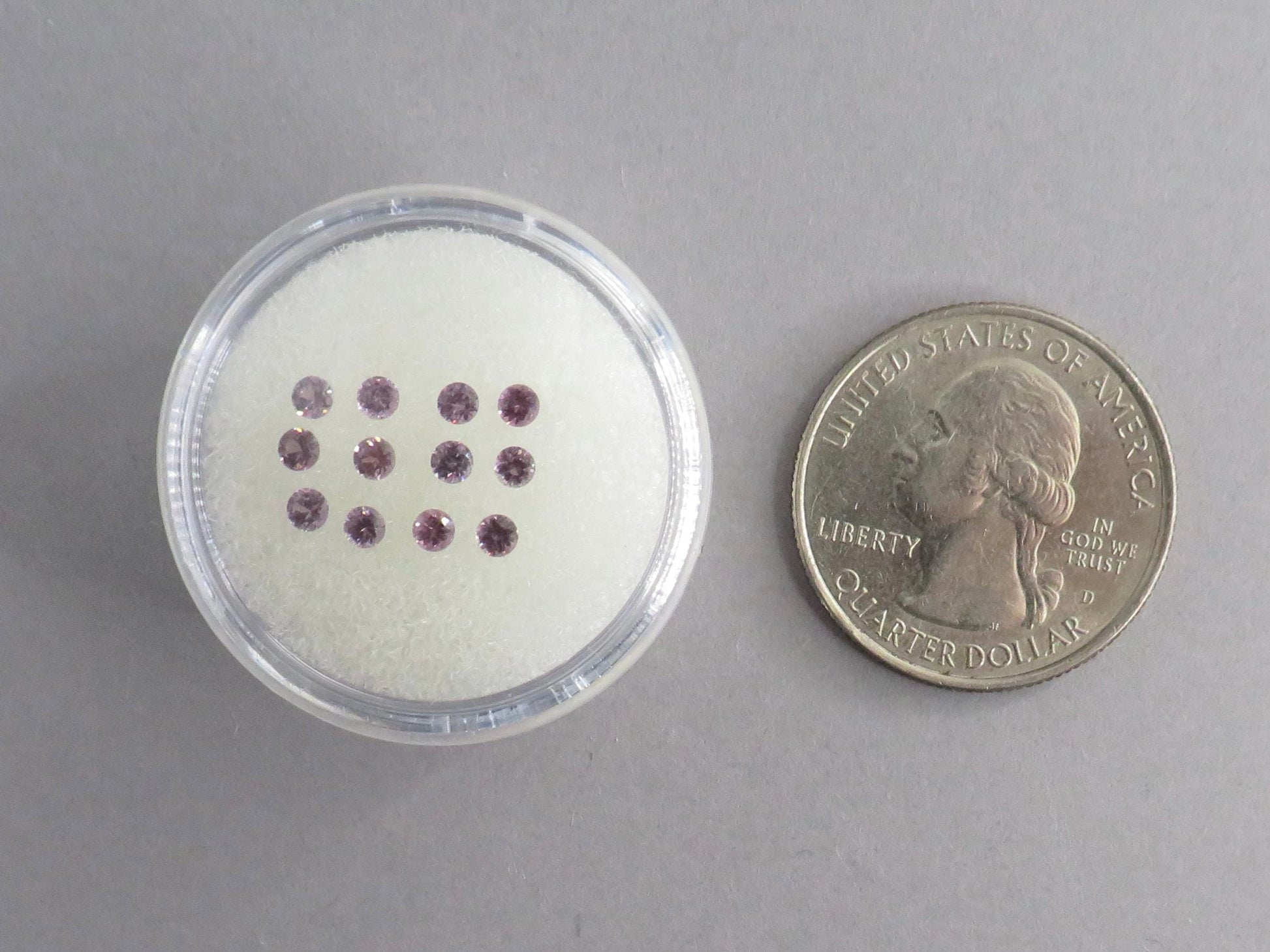 2.4mm Spinel Faceted Round | 0.8ct | Sold as Lot | SL133 - - GemEnthusiast