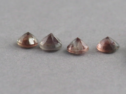 4mm Oregon Sunstone Lot | Red with Zoning and Striations | Faceted Round Gemstones | OSF247 - - GemEnthusiast