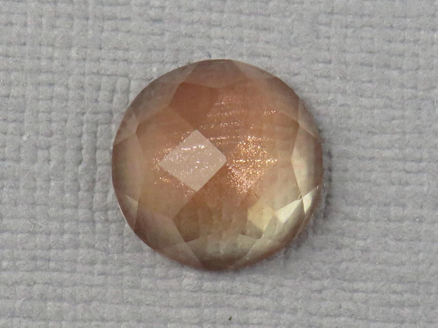 11mm Oregon Sunstone - Rose Cut Rose Cut Round | 4.62ct | Sun Crystal Mine, Oregon Sunstone | OSR121 - - GemEnthusiast