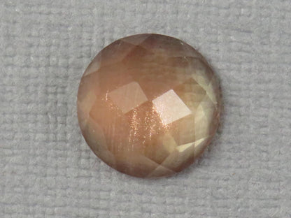 11mm Oregon Sunstone - Rose Cut Rose Cut Round | 4.62ct | Sun Crystal Mine, Oregon Sunstone | OSR121 - - GemEnthusiast