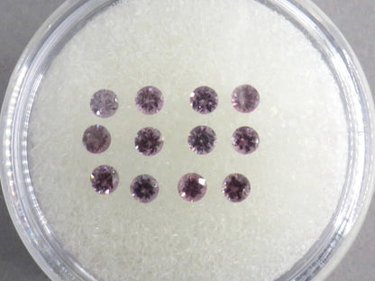 2.4mm Spinel Faceted Round | 0.8ct | Sold as Lot | SL133 - - GemEnthusiast