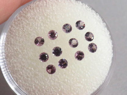 2.4mm Spinel Faceted Round | 0.8ct | Sold as Lot | SL133 - - GemEnthusiast
