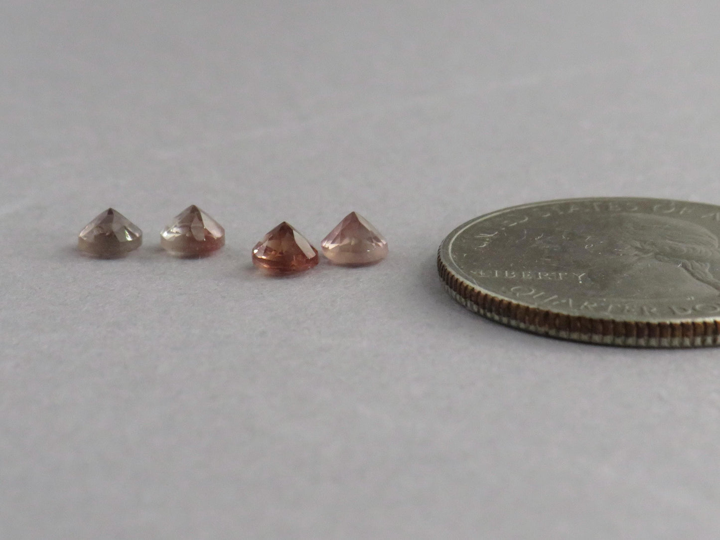 4mm Oregon Sunstone Lot | Red with Zoning and Striations | Faceted Round Gemstones | OSF248 - - GemEnthusiast