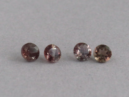 4mm Oregon Sunstone Lot | Red with Zoning and Striations | Faceted Round Gemstones | OSF247 - - GemEnthusiast