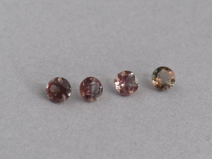 4mm Oregon Sunstone Lot | Red with Zoning and Striations | Faceted Round Gemstones | OSF247 - - GemEnthusiast