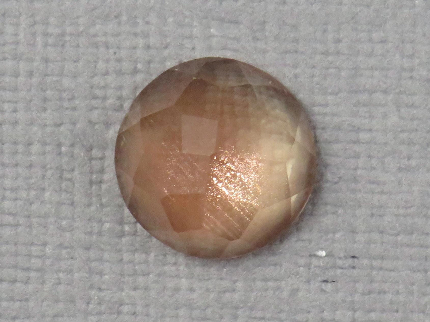11mm Oregon Sunstone - Rose Cut Rose Cut Round | 4.62ct | Sun Crystal Mine, Oregon Sunstone | OSR121 - - GemEnthusiast