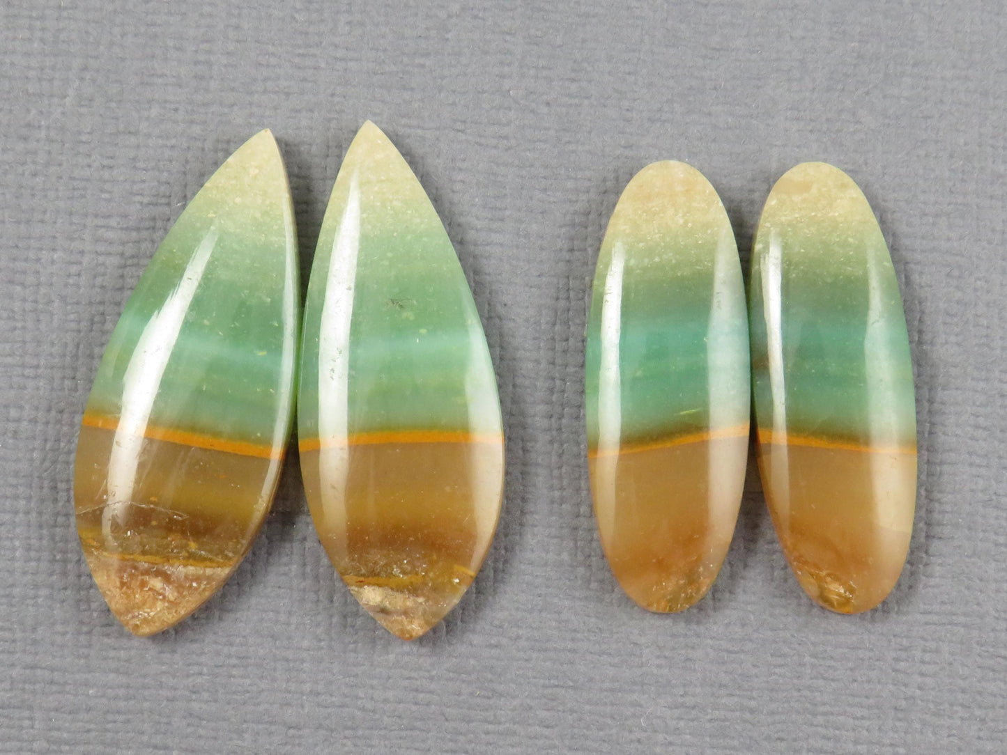 Opalized Wood Pair Lot | 26–30mm| Indonesia | WO255 - - GemEnthusiast