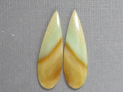 Opalized Wood Pair Lot | 29–32mm | 3 pairs | Indonesia | WO256 - - GemEnthusiast