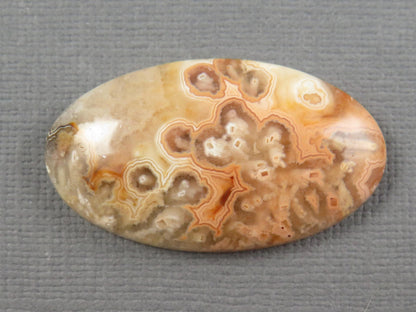 Designer Gemstone Set | Oregon Sunstone | Lace Agate Cabochon | 2-Stone Lot | Oregon, USA and Indonesia | SET121 - - GemEnthusiast