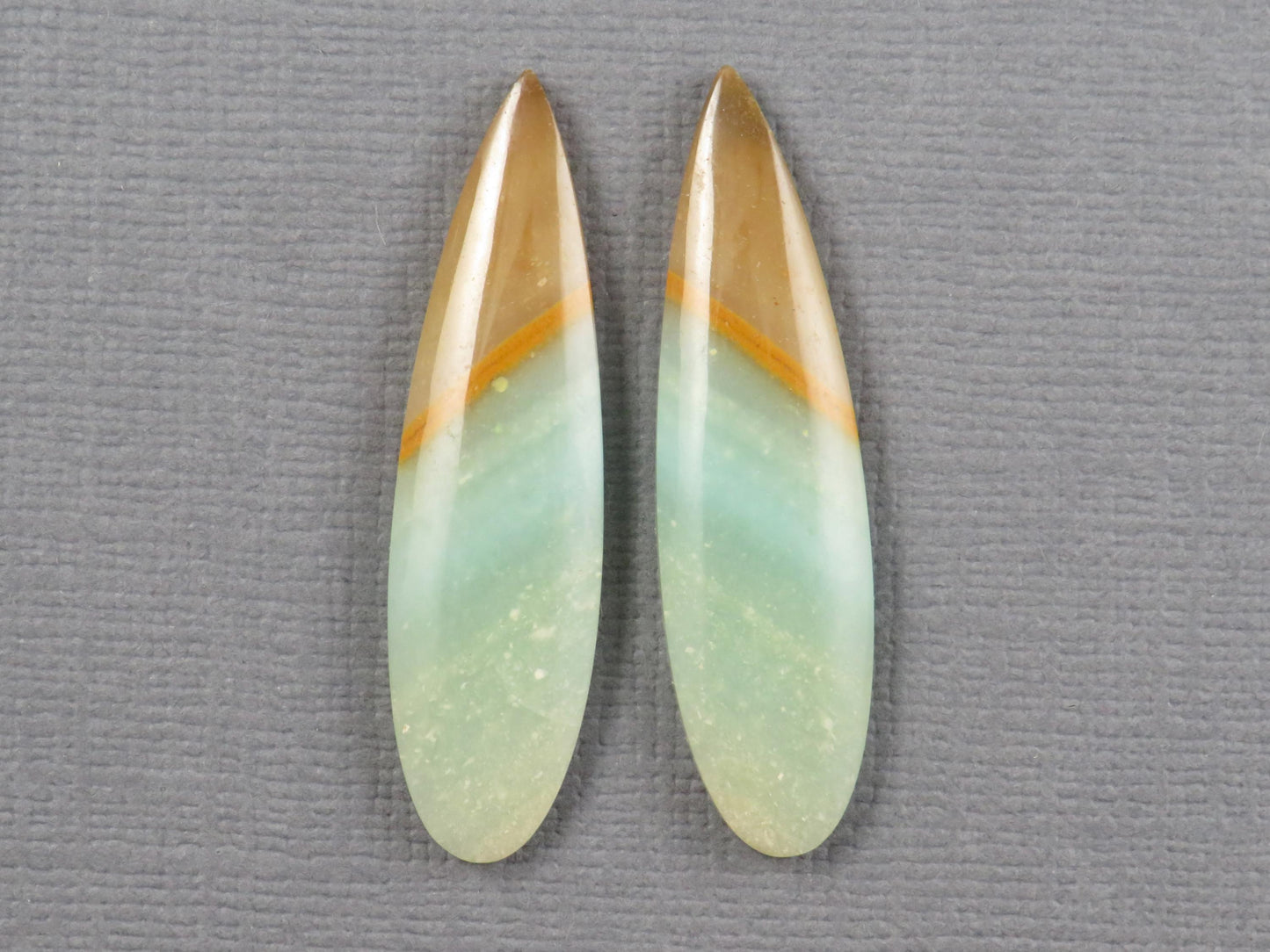 Opalized Wood Pair | Petrified Wood Opal | 35x9mm, 13.9ct | Indonesia | WO258 - - GemEnthusiast