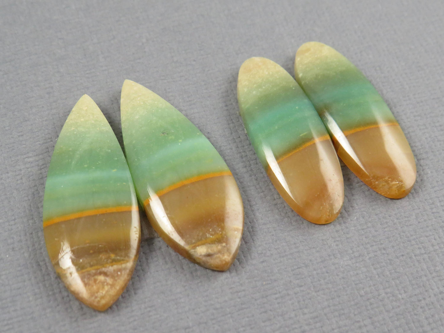 Opalized Wood Pair Lot | 26–30mm| Indonesia | WO255 - - GemEnthusiast