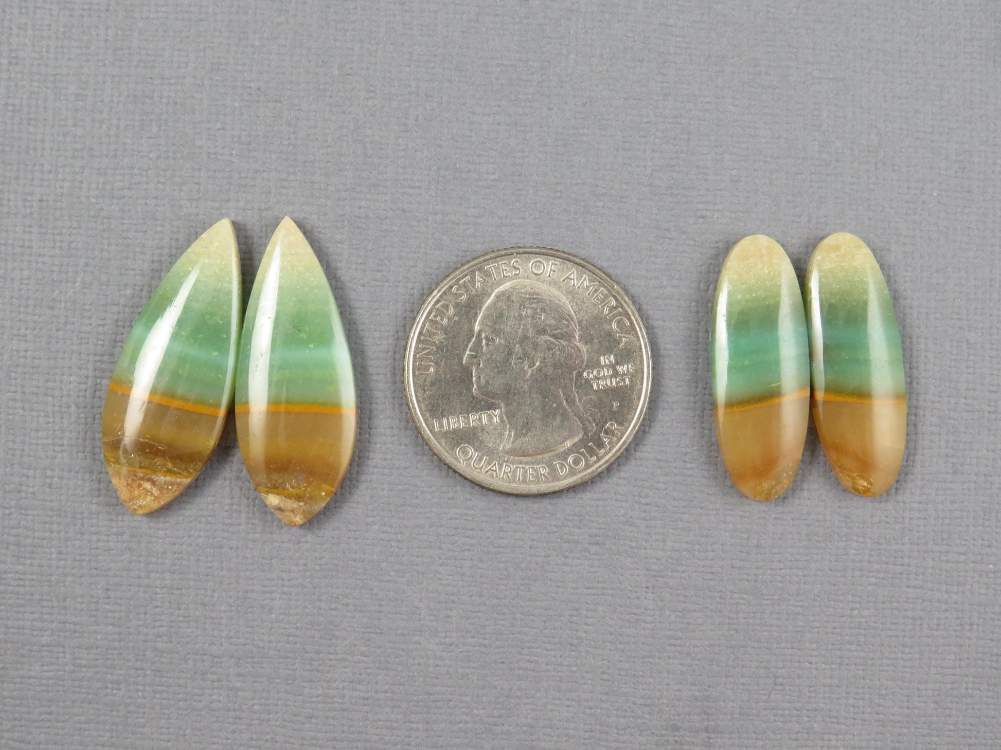Opalized Wood Pair Lot | 26–30mm| Indonesia | WO255 - - GemEnthusiast