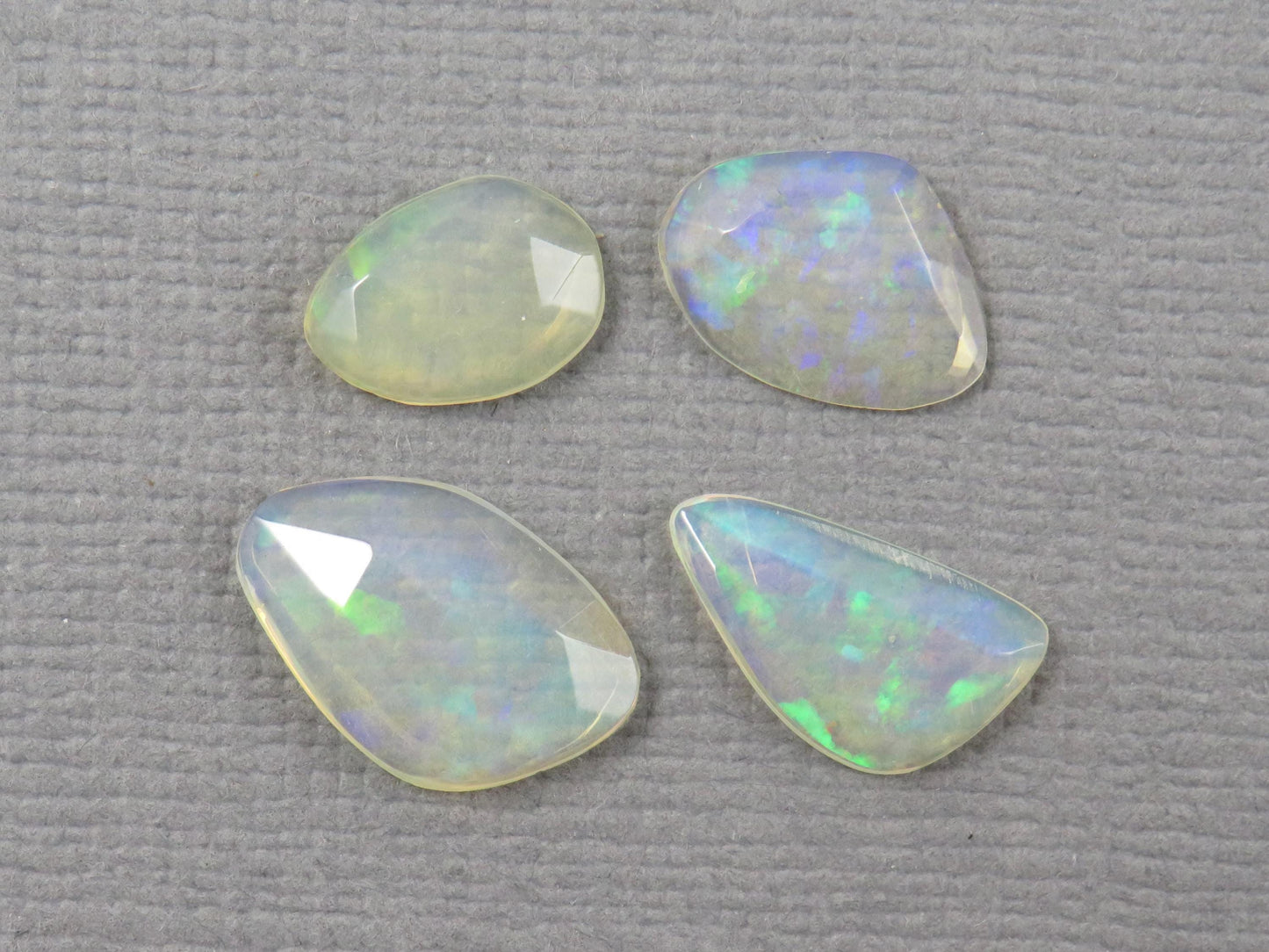 Ethiopian Opal Rose Cut | Welo opal | 9-12.5mm length, 2.5 depth, 3.43ct | Sold as Lot | OP487 - - GemEnthusiast