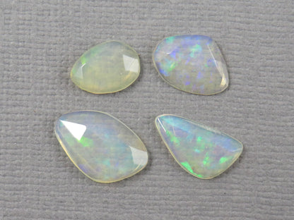 Ethiopian Opal Rose Cut | Welo opal | 9-12.5mm length, 2.5 depth, 3.43ct | Sold as Lot | OP487 - - GemEnthusiast