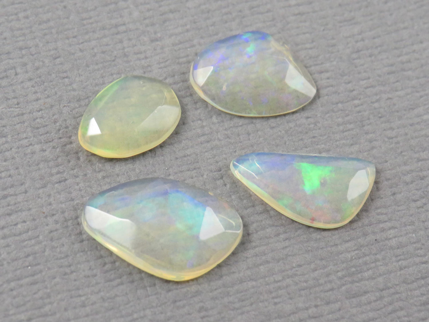 Ethiopian Opal Rose Cut | Welo opal | 9-12.5mm length, 2.5 depth, 3.43ct | Sold as Lot | OP487 - - GemEnthusiast