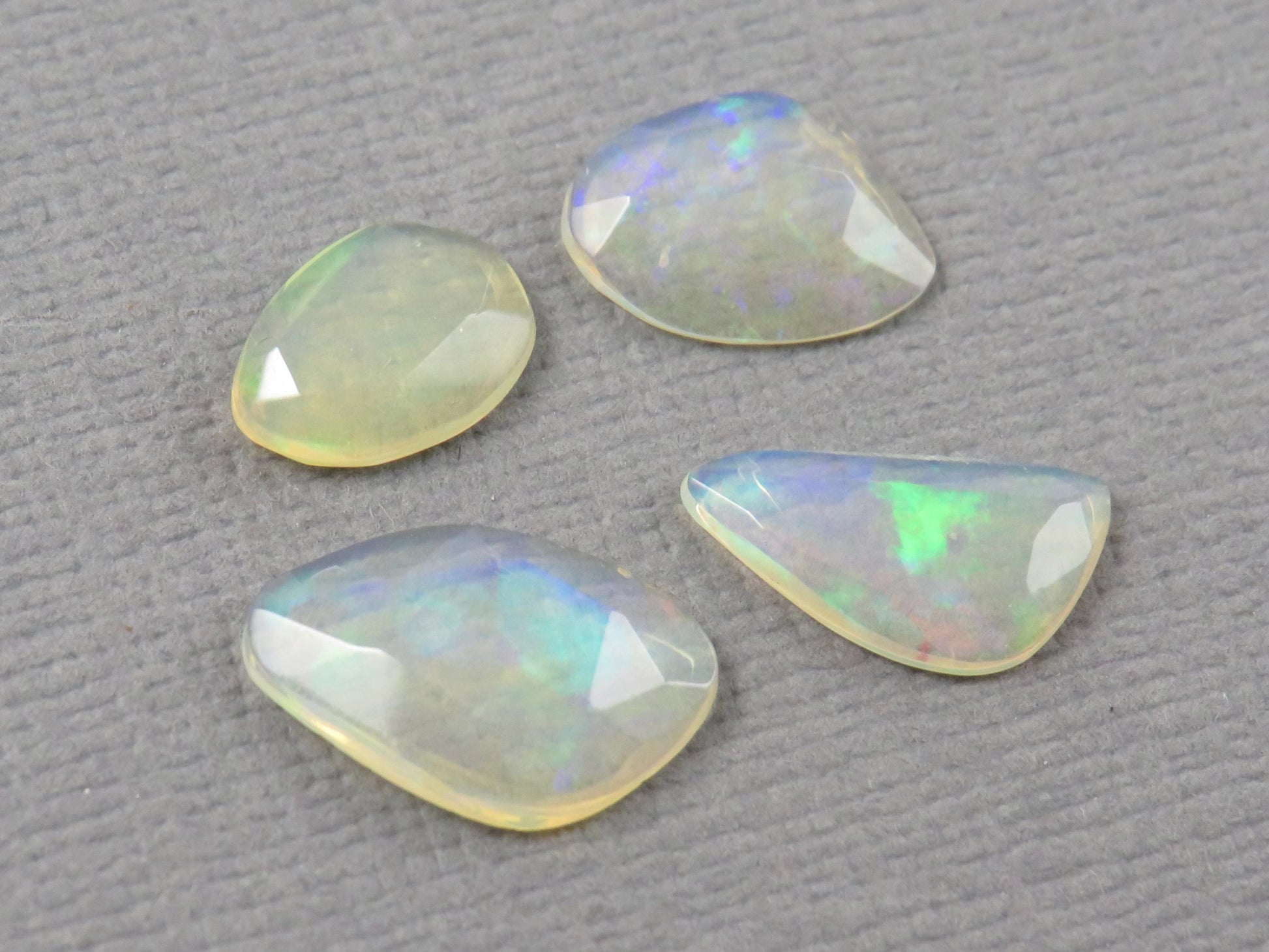 Ethiopian Opal Rose Cut | Welo opal | 9-12.5mm length, 2.5 depth, 3.43ct | Sold as Lot | OP487 - - GemEnthusiast