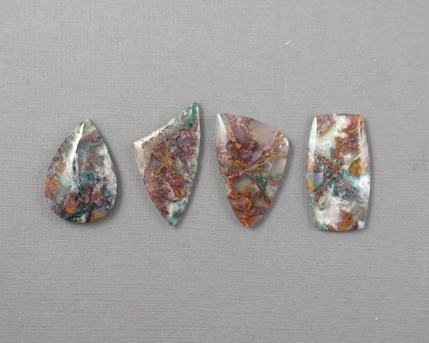 Confetti Chalcedony Cabochon | 35.5–43mm, avg 38.08ct | Sold Per Stone | Indonesia | CF108 - - GemEnthusiast