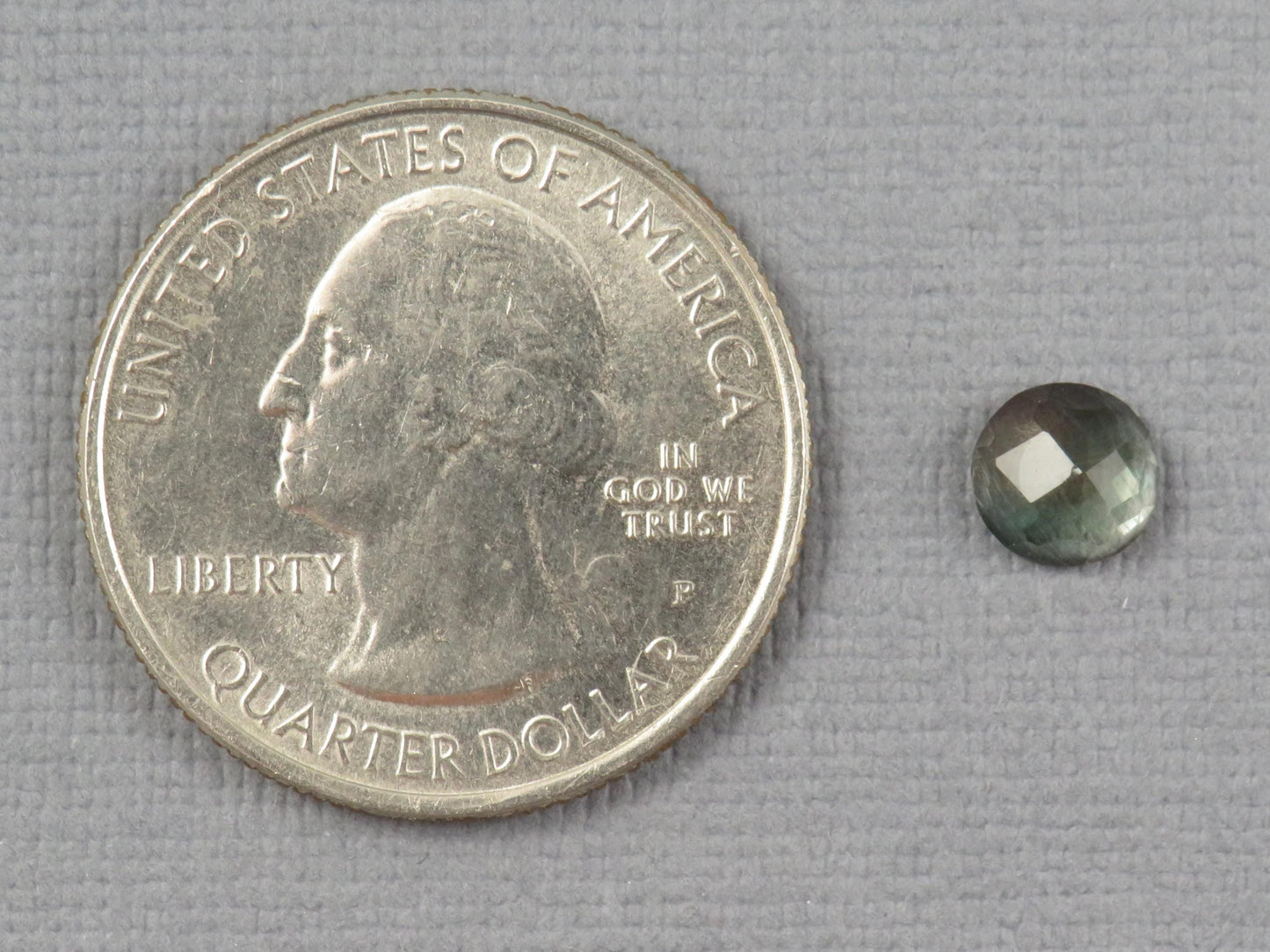 Green Blue Oregon Sunstone Round Rose Cut | Rare Pendant Stone | 6x6mm, 0.9ct | Oregon USA | OSR148 - - GemEnthusiast