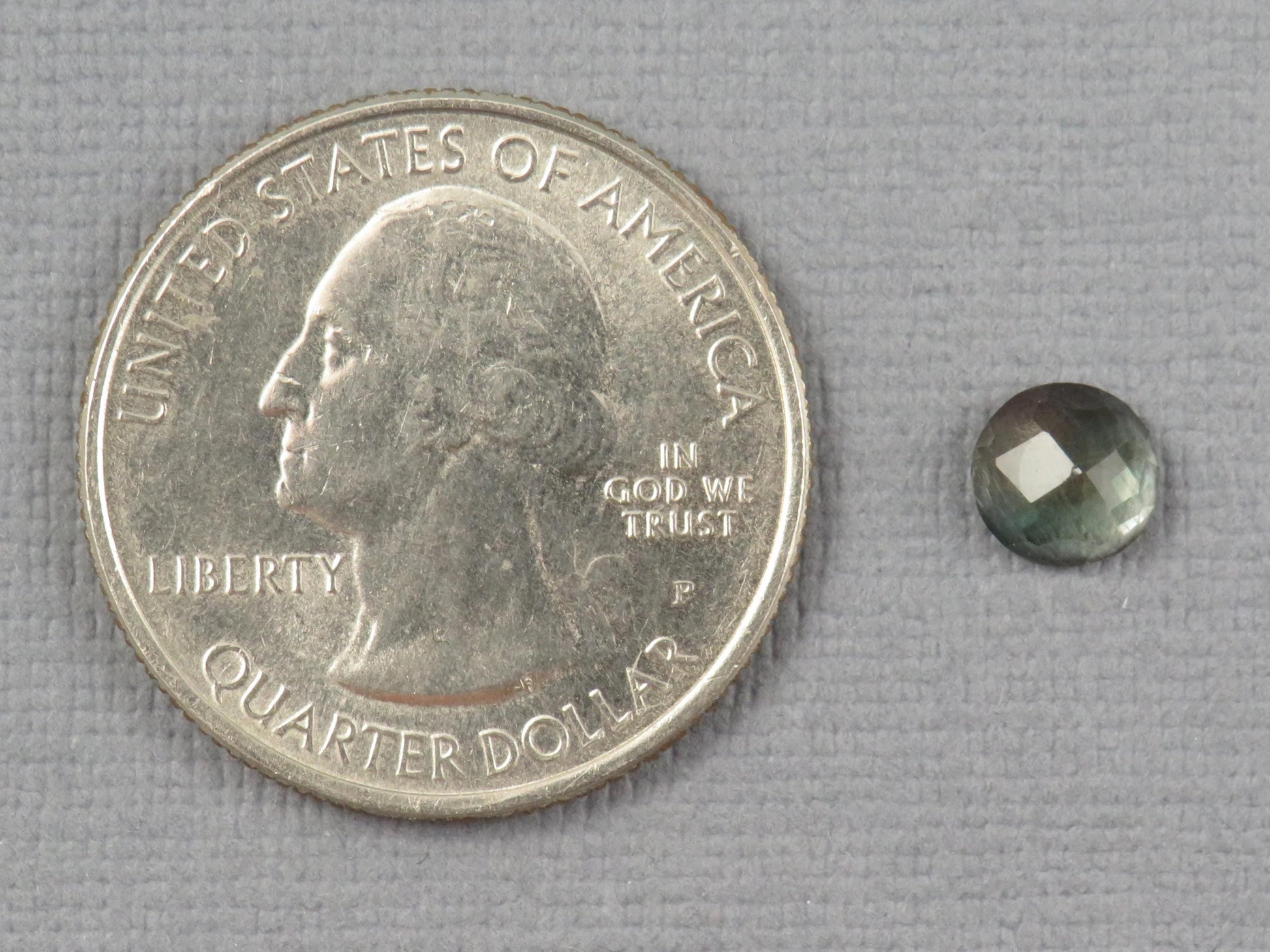 Green Blue Oregon Sunstone Round Rose Cut | Rare Pendant Stone | 6x6mm, 0.9ct | Oregon USA | OSR148 - - GemEnthusiast