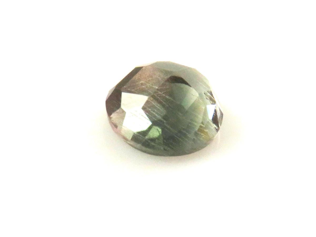 Green Blue Oregon Sunstone Round Rose Cut | Rare Pendant Stone | 6x6mm, 0.9ct | Oregon USA | OSR148 - - GemEnthusiast
