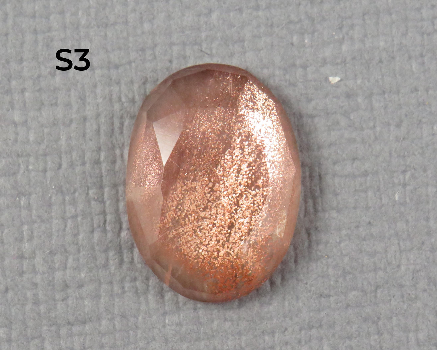 12x9 Oregon Sunstone Oval Rose Cut | Pendant Stone | avg 2.5ct | Per Stone | Oregon USA | OSR152 - - GemEnthusiast