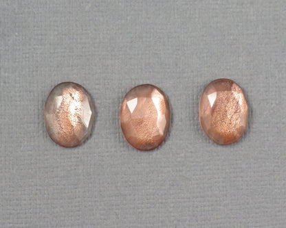 12x9 Oregon Sunstone Oval Rose Cut | Pendant Stone | avg 2.5ct | Per Stone | Oregon USA | OSR152 - - GemEnthusiast