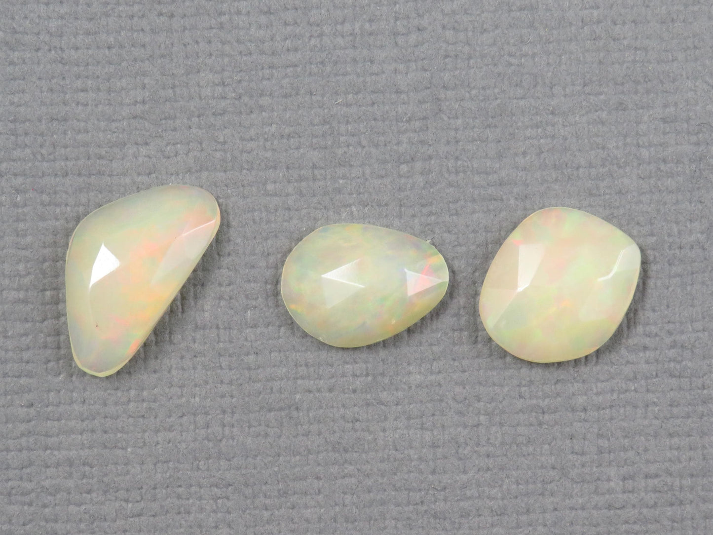Ethiopian Opal Rose Cut | Loose Gemstones | 10–13mm, 2.5ct | 3-Stone Lot | OP489 - - GemEnthusiast