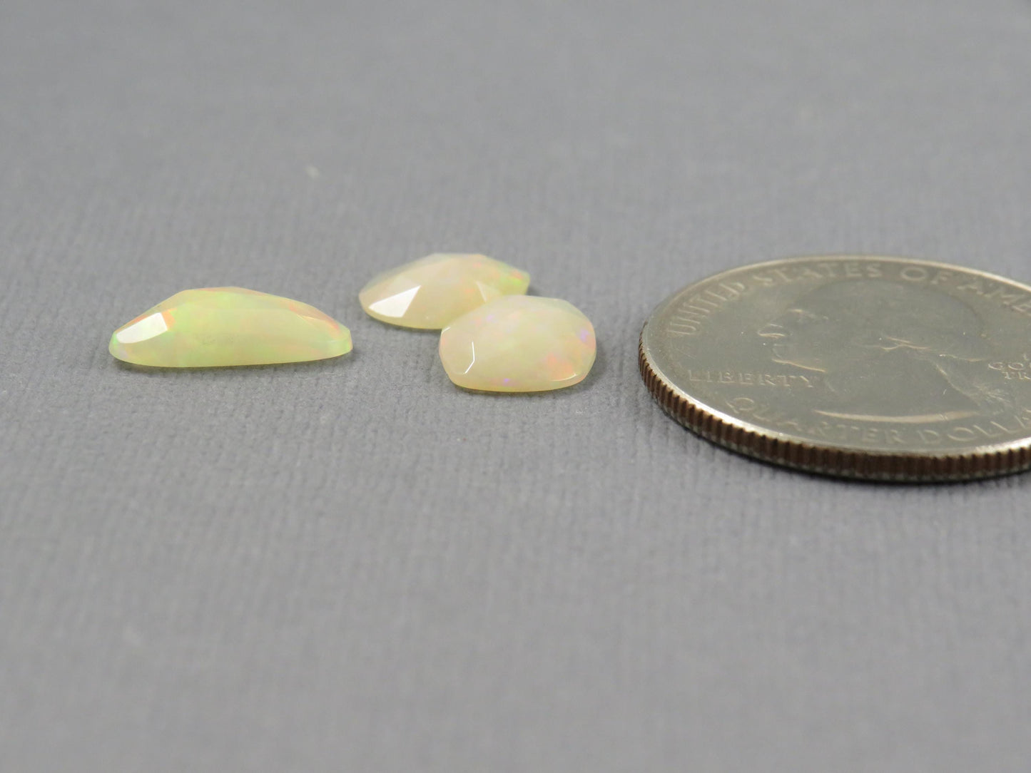 Ethiopian Opal Rose Cut | Loose Gemstones | 10–13mm, 2.5ct | 3-Stone Lot | OP489 - - GemEnthusiast