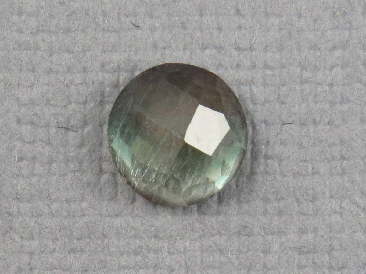 Green Blue Oregon Sunstone Round Rose Cut | Rare Pendant Stone | 6x6mm, 0.9ct | Oregon USA | OSR148 - - GemEnthusiast