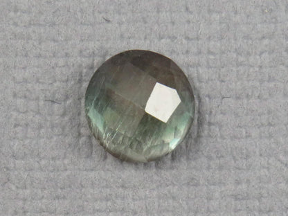 Green Blue Oregon Sunstone Round Rose Cut | Rare Pendant Stone | 6x6mm, 0.9ct | Oregon USA | OSR148 - - GemEnthusiast