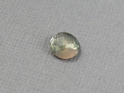 Green Blue Oregon Sunstone Round Rose Cut | Rare Pendant Stone | 6x6mm, 0.9ct | Oregon USA | OSR148 - - GemEnthusiast