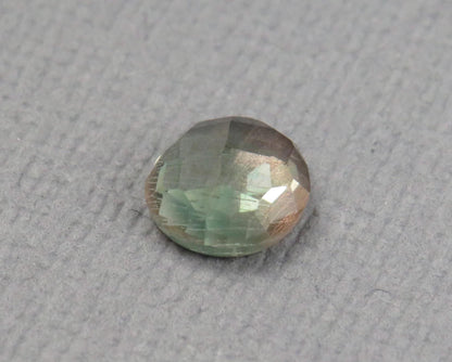 Green Blue Oregon Sunstone Round Rose Cut | Rare Pendant Stone | 6x6mm, 0.9ct | Oregon USA | OSR148 - - GemEnthusiast