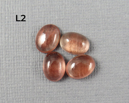 8x6 Oregon Sunstone Cabochons | 4 Stones | Sold Per Lot | Gemstone from Oregon USA | OSC362 - - GemEnthusiast