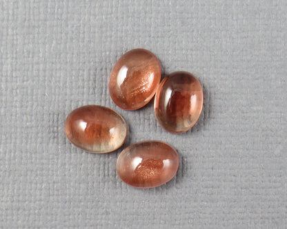 8x6 Oregon Sunstone Cabochons | 4 Stones | Sold Per Lot | Gemstone from Oregon USA | OSC362 - - GemEnthusiast