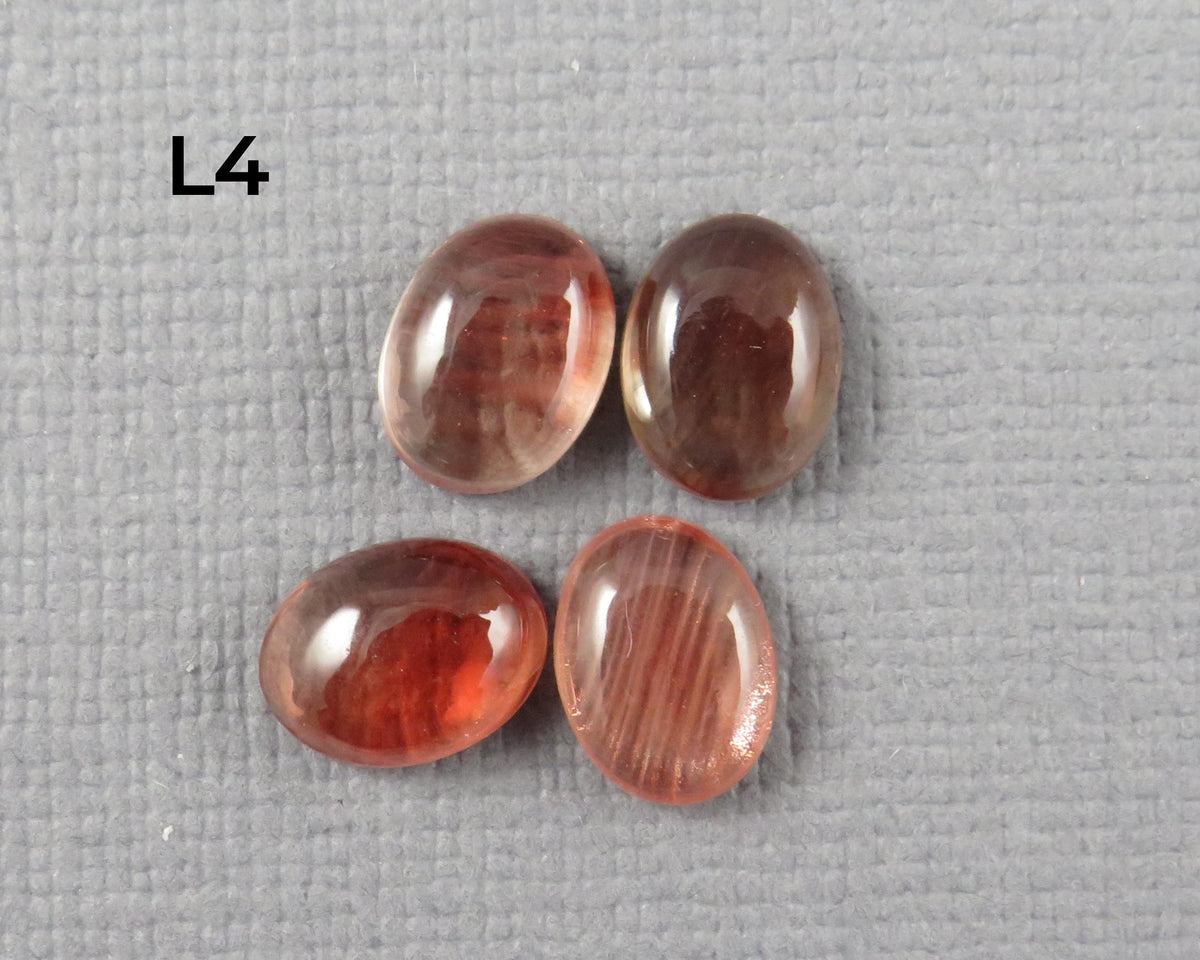 8x6 Oregon Sunstone Cabochons | 4 Stones | Sold Per Lot | Gemstone from Oregon USA | OSC362 - - GemEnthusiast