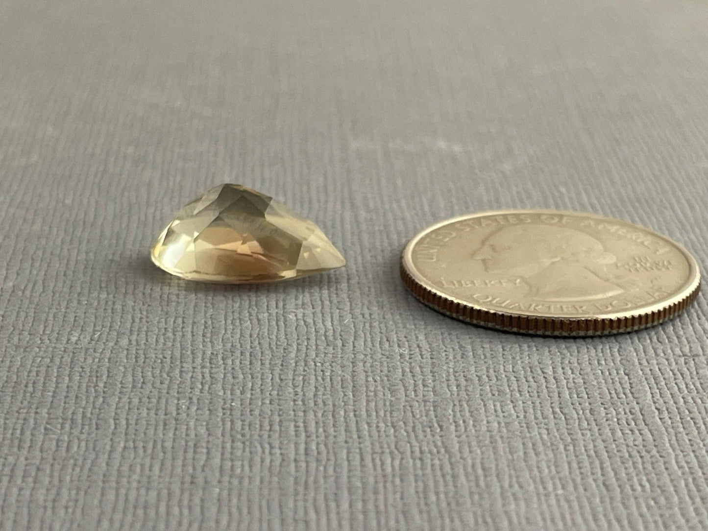 LARGE 15x10mm Oregon Sunstone Pear Gemstone | 5.8 carats | OSF189 - Oregon Sunstone - Gem Enthusiast