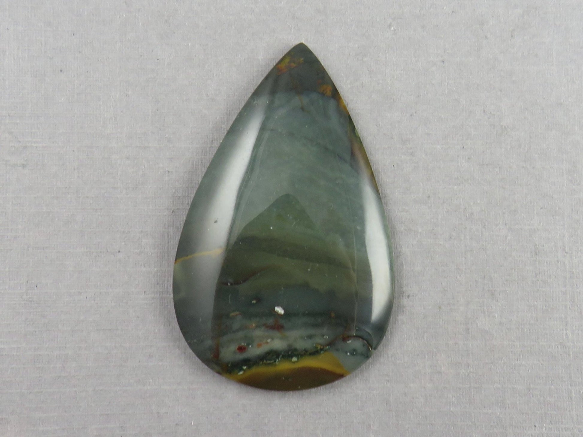 Large Blue Mountain Jasper Cabochon | 47x29 | Oregon Gemstone | Mined in the USA | JS352 - Gem Enthusiast