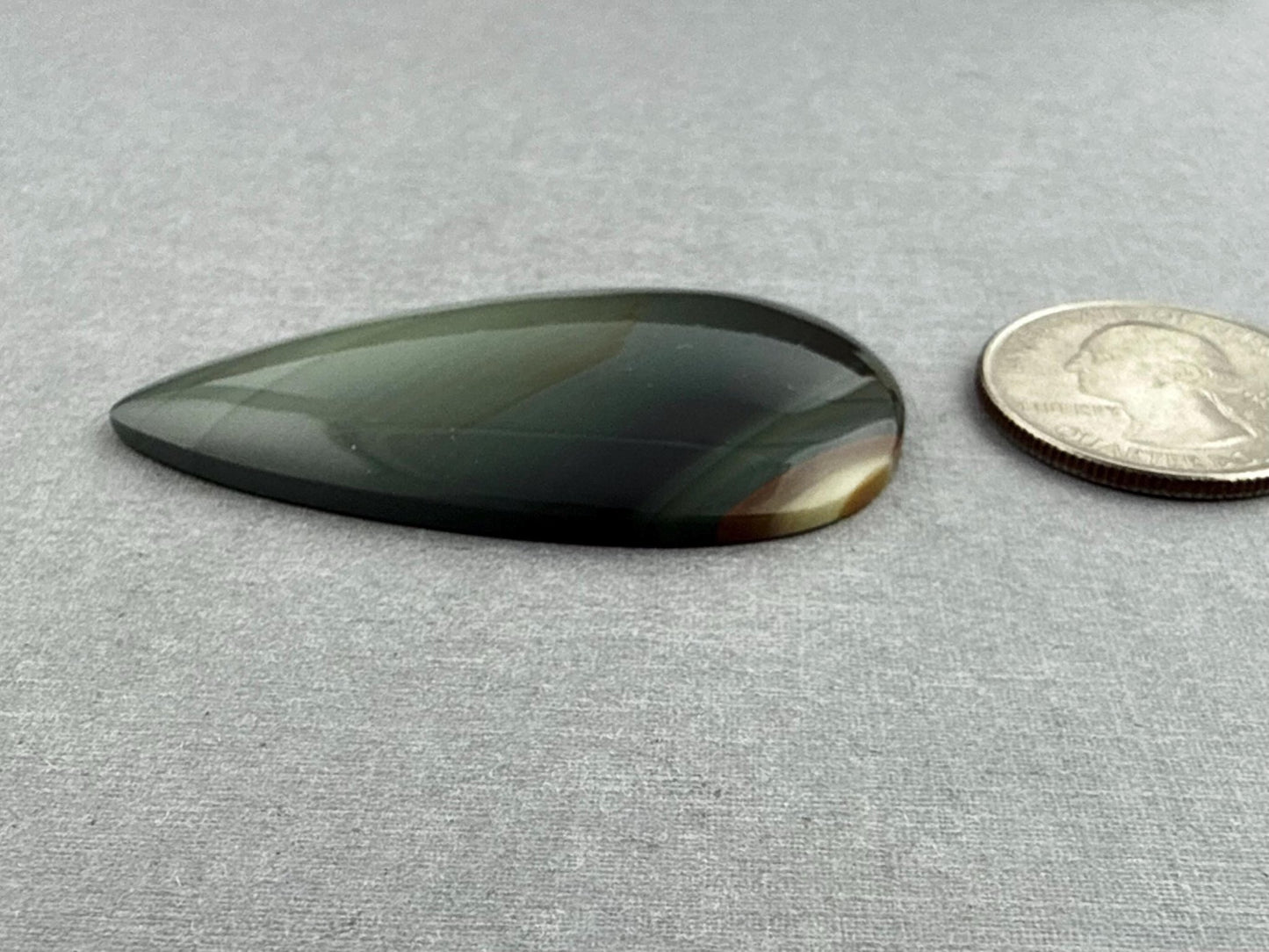 Large Blue Mountain Jasper Cabochon | Oregon Gemstone | Mined in the USA | JS325 - Gem Enthusiast