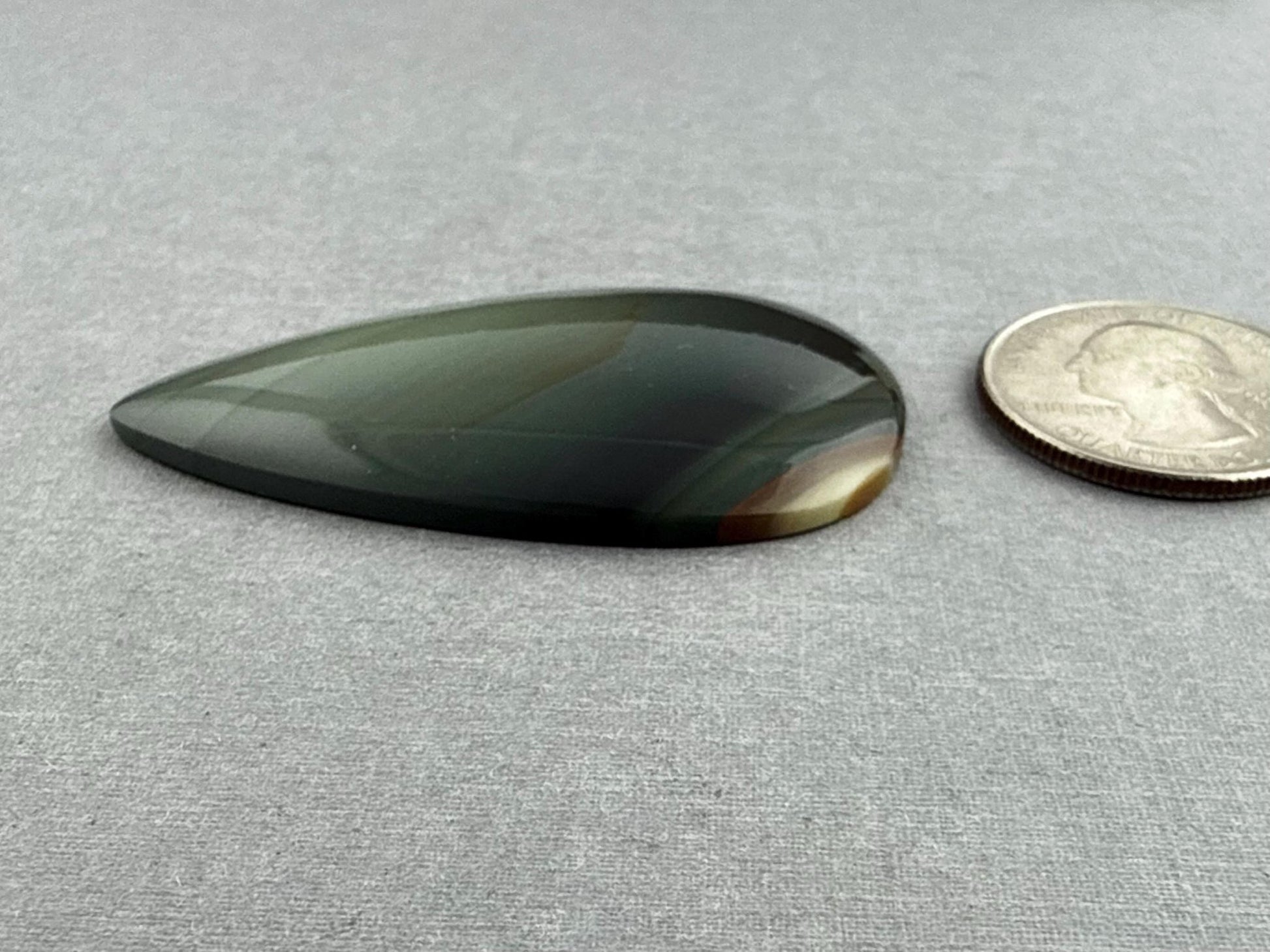 Large Blue Mountain Jasper Cabochon | Oregon Gemstone | Mined in the USA | JS325 - Gem Enthusiast