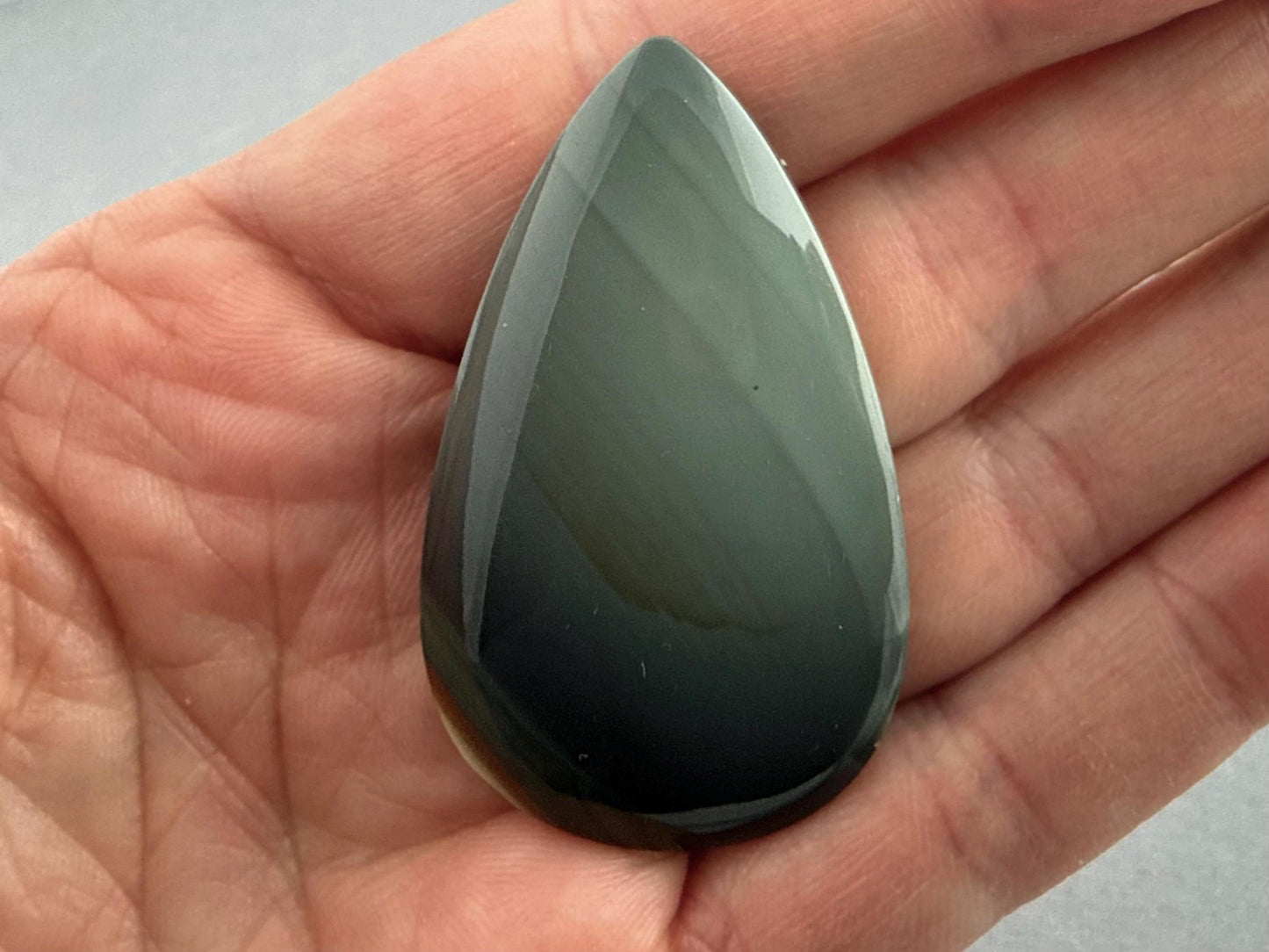 Large Blue Mountain Jasper Cabochon | Oregon Gemstone | Mined in the USA | JS325 - Gem Enthusiast