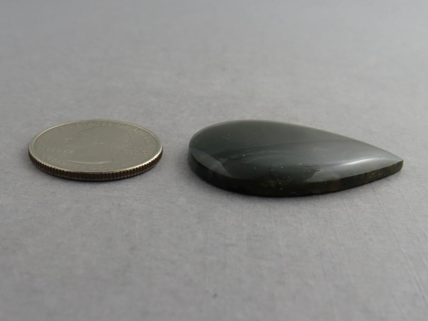 Large Blue Mountain Jasper Cabochon | Oregon Gemstone | Mined in the USA | JS351 - Gem Enthusiast