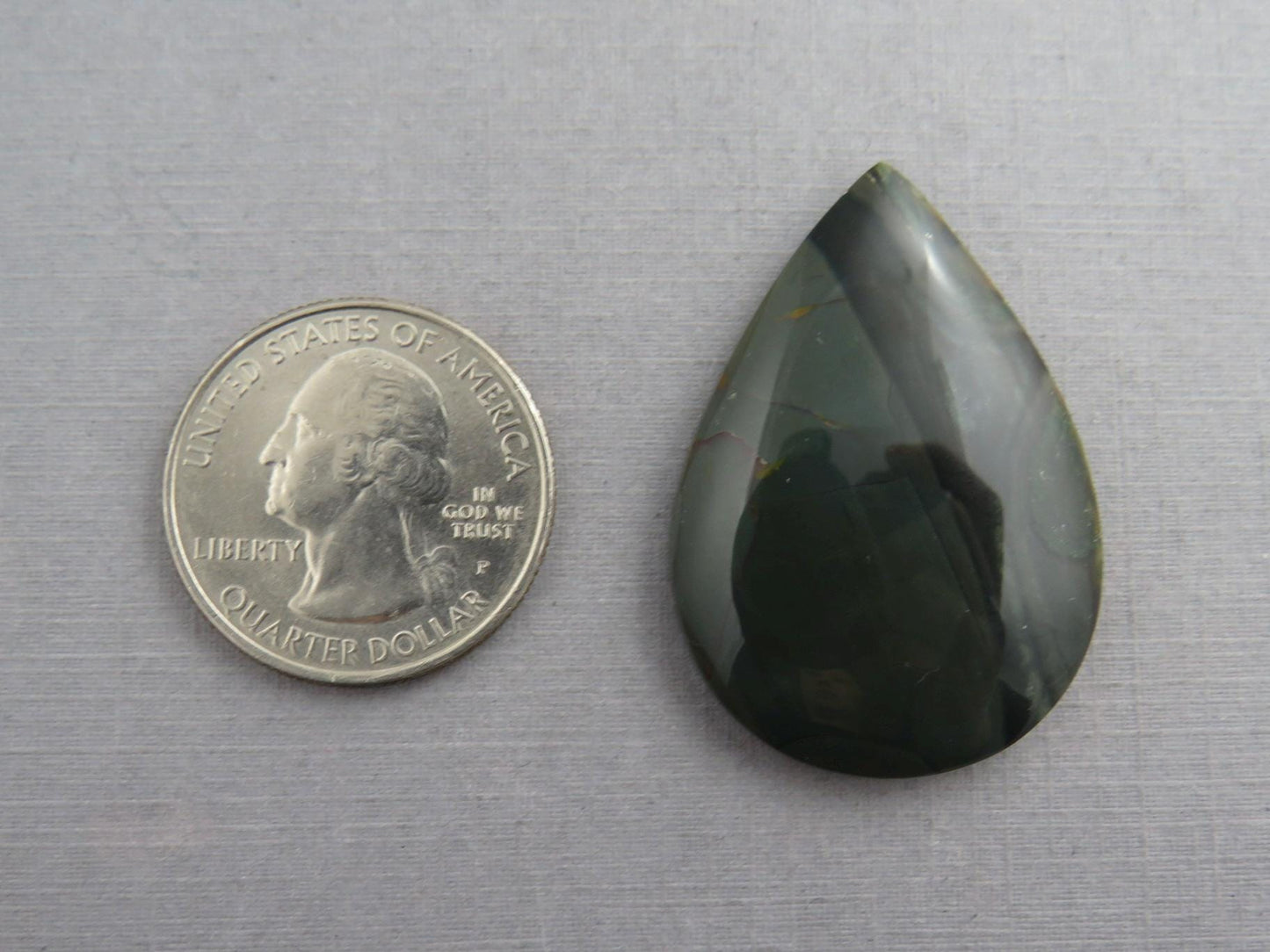 Large Blue Mountain Jasper Cabochon | Oregon Gemstone | Mined in the USA | JS351 - Gem Enthusiast