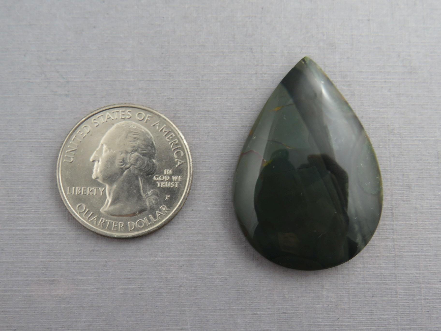 Large Blue Mountain Jasper Cabochon | Oregon Gemstone | Mined in the USA | JS351 - Gem Enthusiast