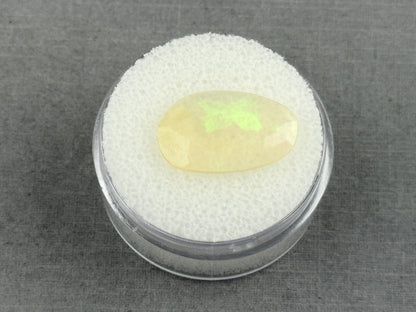 Large Ethiopian Opal with Fire | 17x11x2.4 | Rose Cut Gemstone| 2.2 carats | OP483 - Opal - Gem Enthusiast