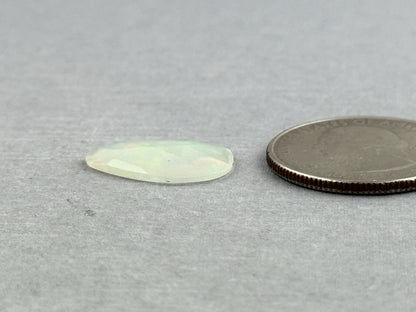 Large Ethiopian Opal with Fire | 18x12x2.7 | Rose Cut Gemstone| 2.77 cts | OP484 - Opal - Gem Enthusiast