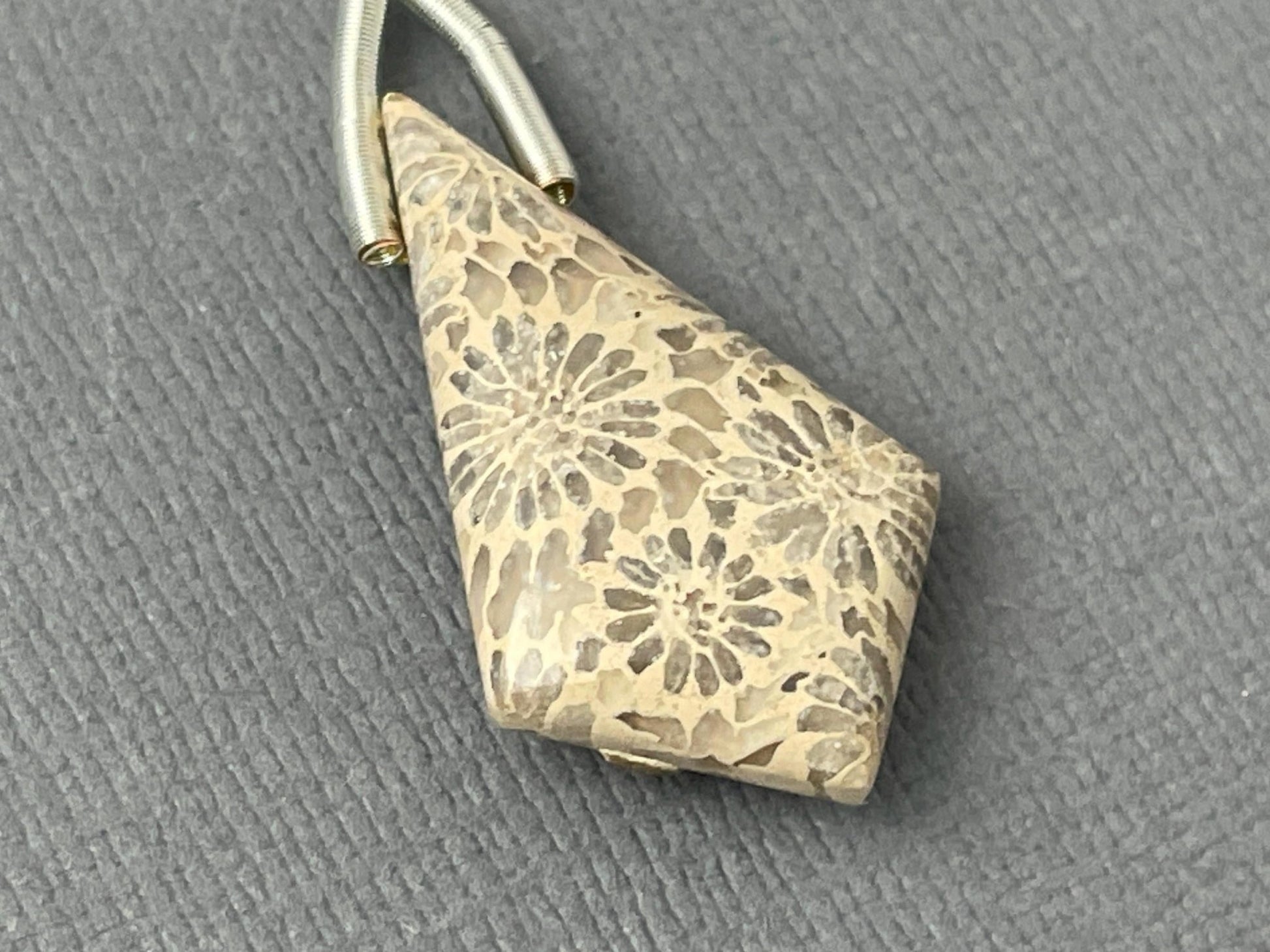 Large Fossil Coral Bead | Natural Loose Gemstone | Z215 - Gem Enthusiast