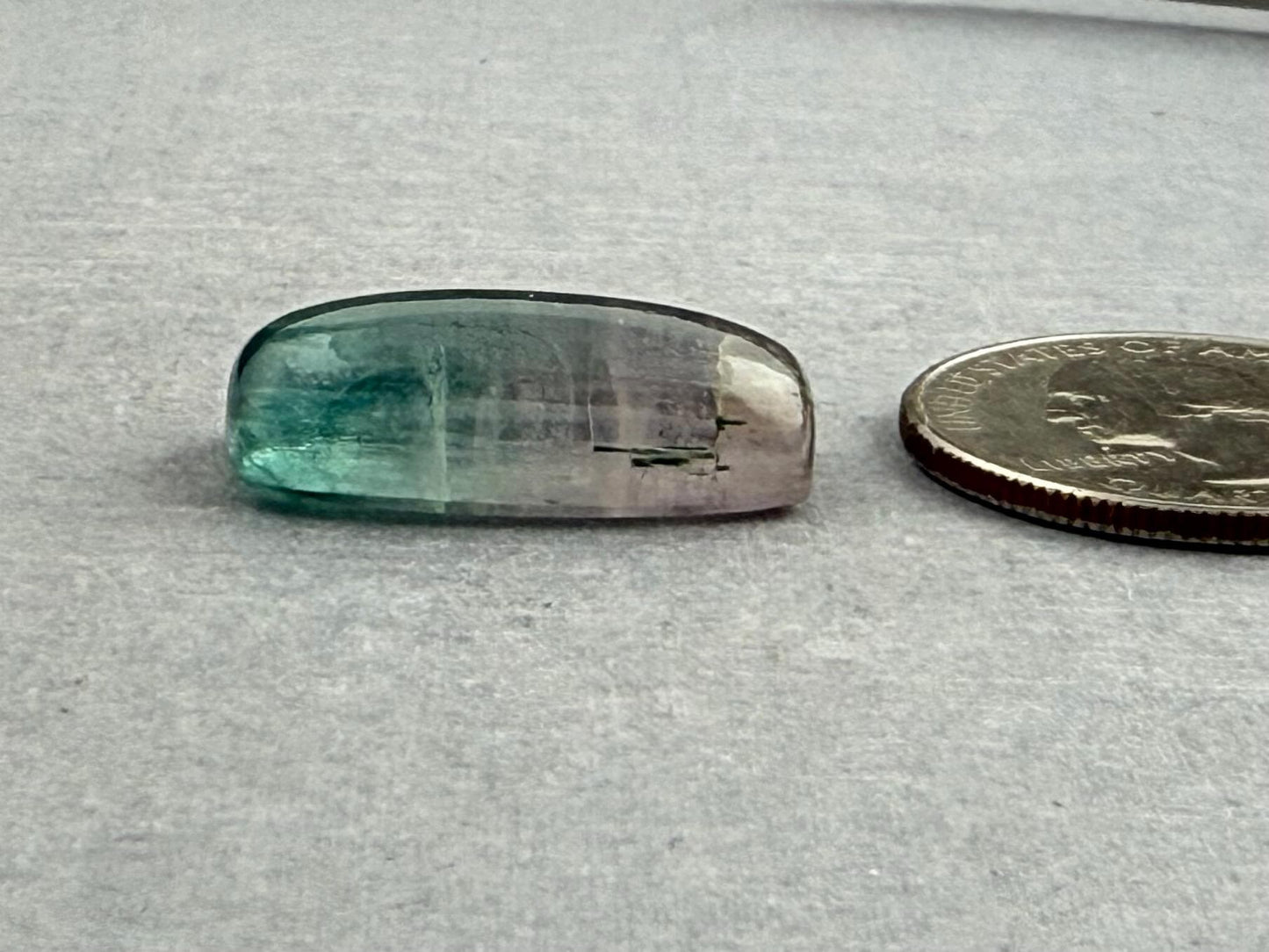 Large Multi - color Tourmaline Cabochon | 22x12 mm | P202 - Gem Enthusiast