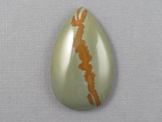 LARGE Owyhee Picture Jasper Pear Cabochon | 49x30mm, 103.1ct | Oregon USA | JS371 - Gem Enthusiast